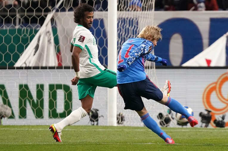 伊東純也のゴールシーン　©Getty Images