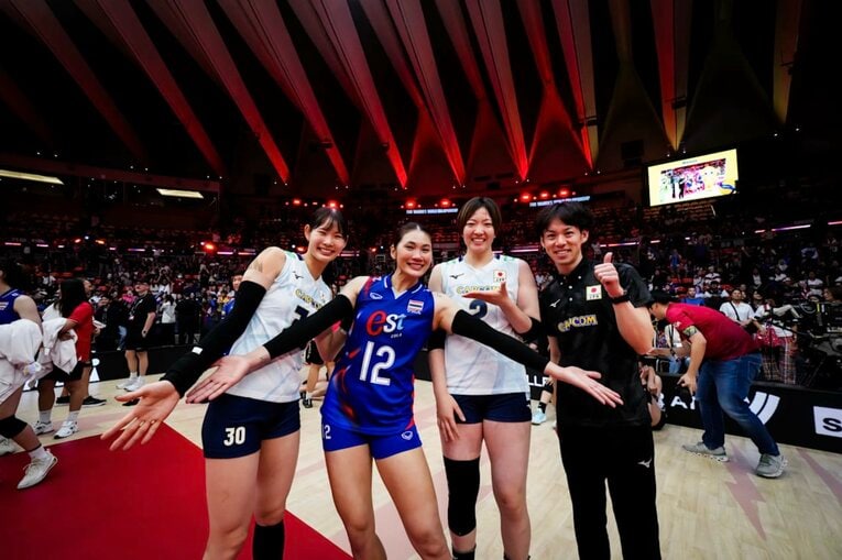 2025年世界選手権・タイ戦　©︎Volleyball World