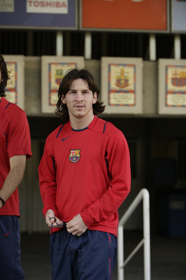 18歳時のメッシ　©Takuya Sugiyama