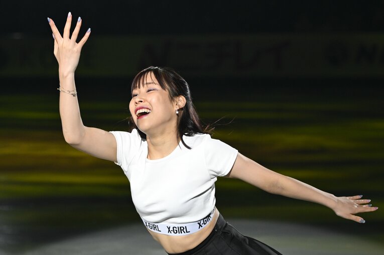 三原舞依のエキシビションでの演技　©Asami Enomoto