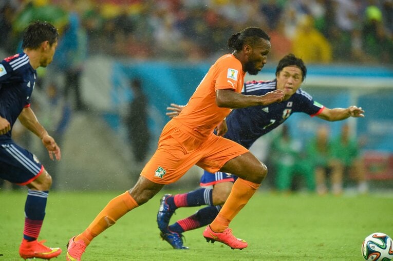 ブラジルW杯、日本vsコートジボワールで“勝負手”となったドログバ　©JMPA
