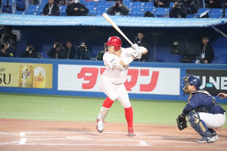 オリックスから1位指名を受けた麦谷祐介　©Genki Taguchi