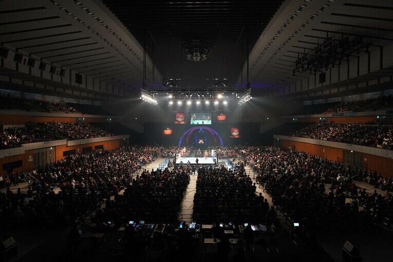 2月20日、北海道立総合体育センター（北海きたえーる）でオカダ・カズチカvs内藤哲也のIWGP世界ヘビー級選手権試合が行われた