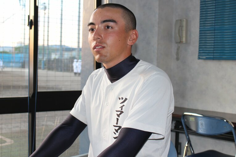 大好きな野球ができる環境に感謝していると話すツィマーマン健　©Yu Takagi