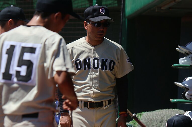 小野高を率いる北垣監督　©︎Fumi Sawai