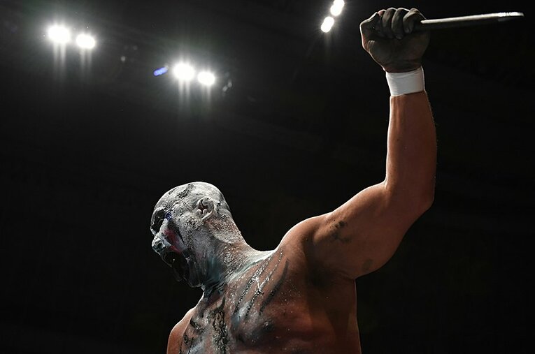 これまで見たことのない恐怖を見る者に刻みつける……ライガーの“鬼神”バージョン。 ／ photograph by Essei Hara