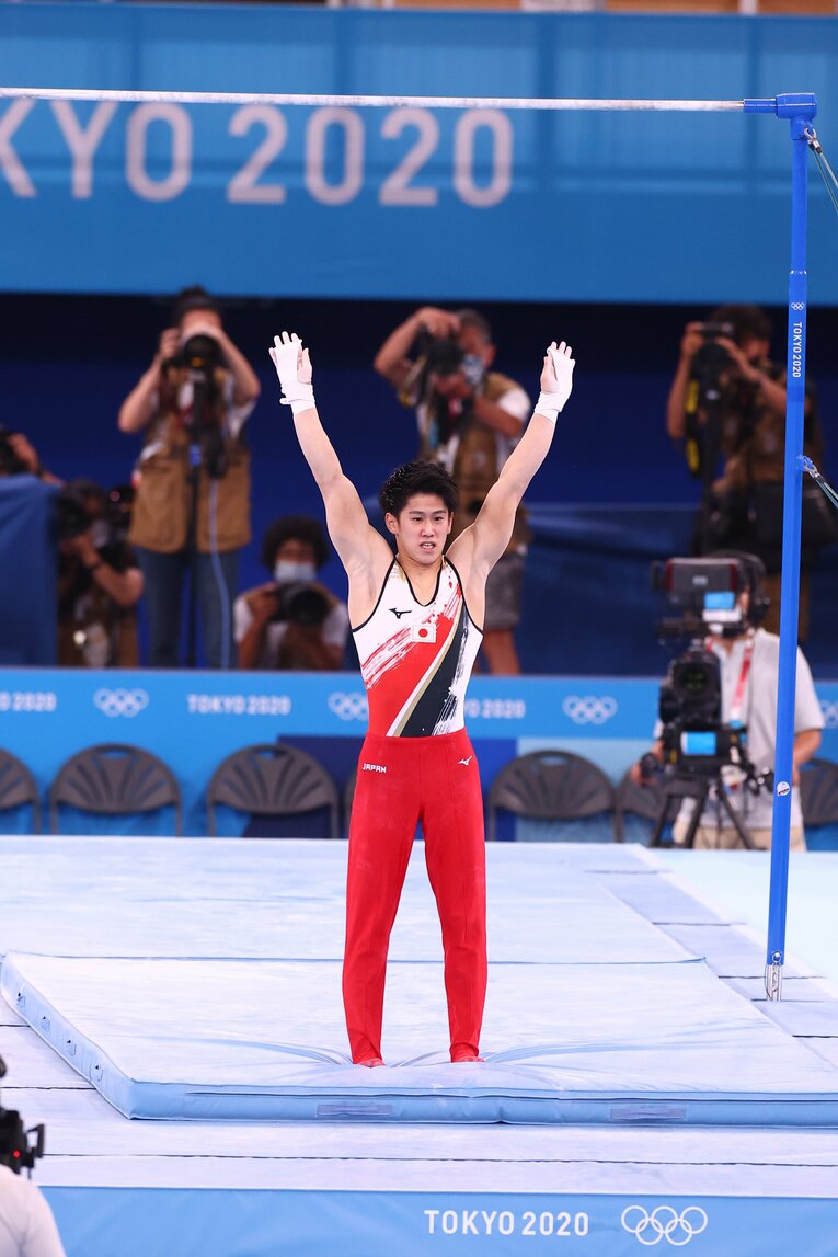 26日の団体決勝で、日本の最終演技者を務めた橋本大輝ⒸJMPA