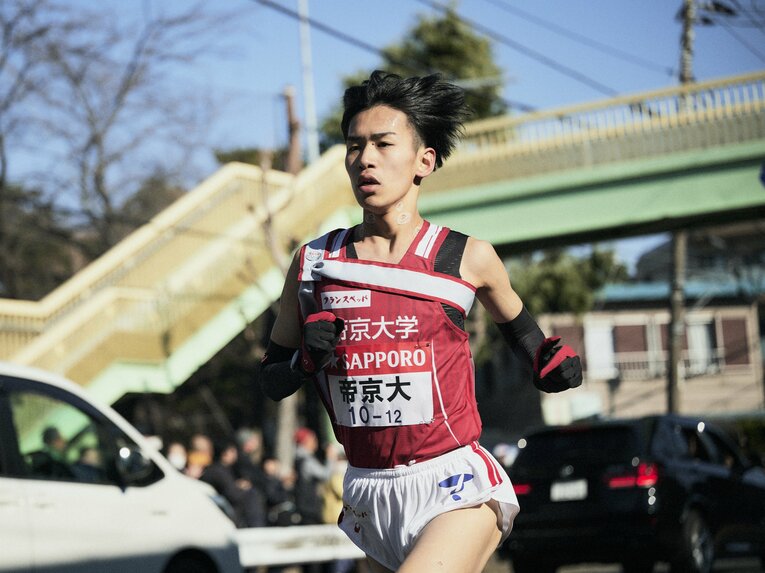 西の前頭四枚目：島田晃希（帝京大）　©Yuki Suenaga