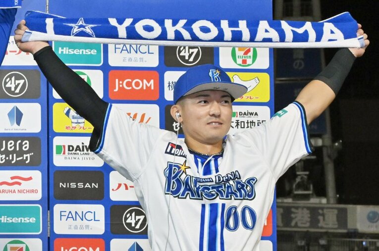 駒澤大学から2022年ドラフト3位でDeNAに入団した林琢真。1年目の今年を振り返った ／ photograph by JIJI PRESS