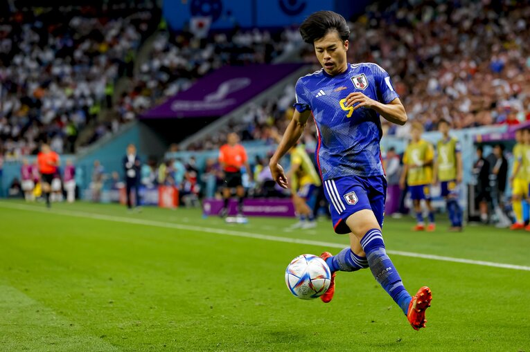 三笘薫のドリブル　©Kiichi Matsumoto/JMPA