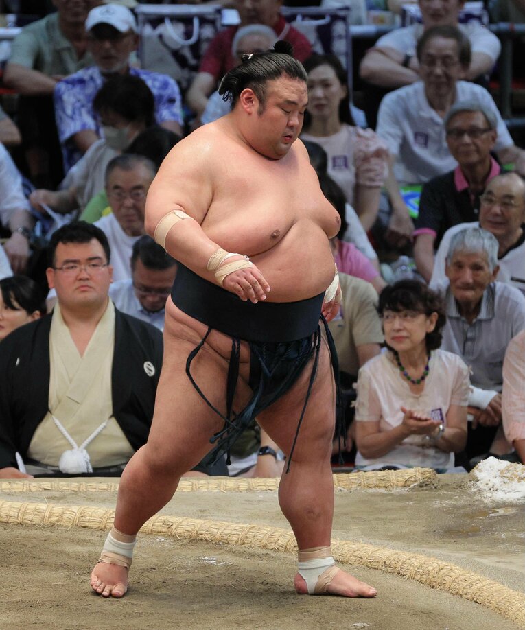 大関陥落が決定した貴景勝　©JIJI PRESS