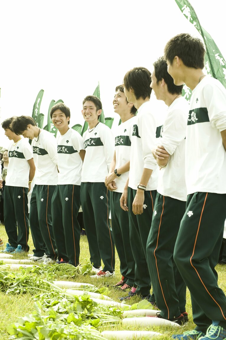 箱根駅伝の風物詩となっていた東農大の「大根踊り」　©Miki Fukano