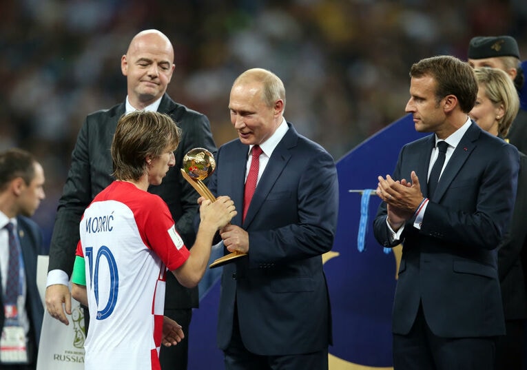 ロシアW杯決勝後の表彰式　©Getty Images