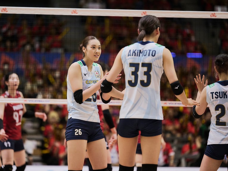 バレーボールネーションズリーグ 韓国戦　©︎Yuki Suenaga