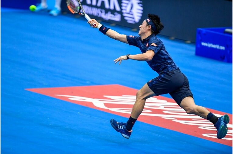 2016年の錦織　©Takuya Sugiyama