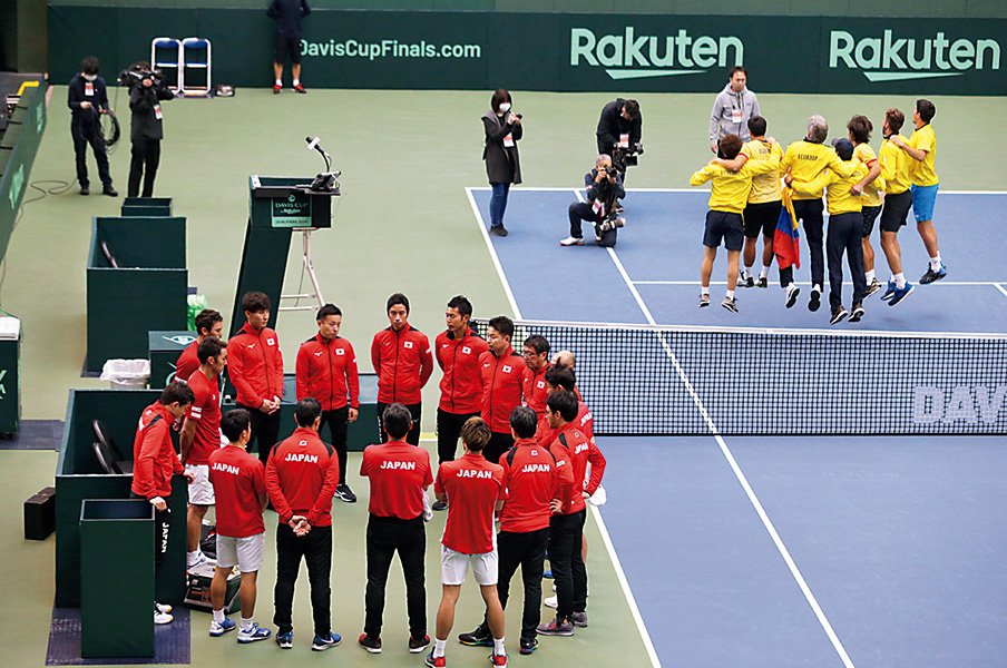 無観客で開催されたデ杯予選で、格下エクアドルが見せた強い意志。<Number Web> photograph by Hiromasa Mano