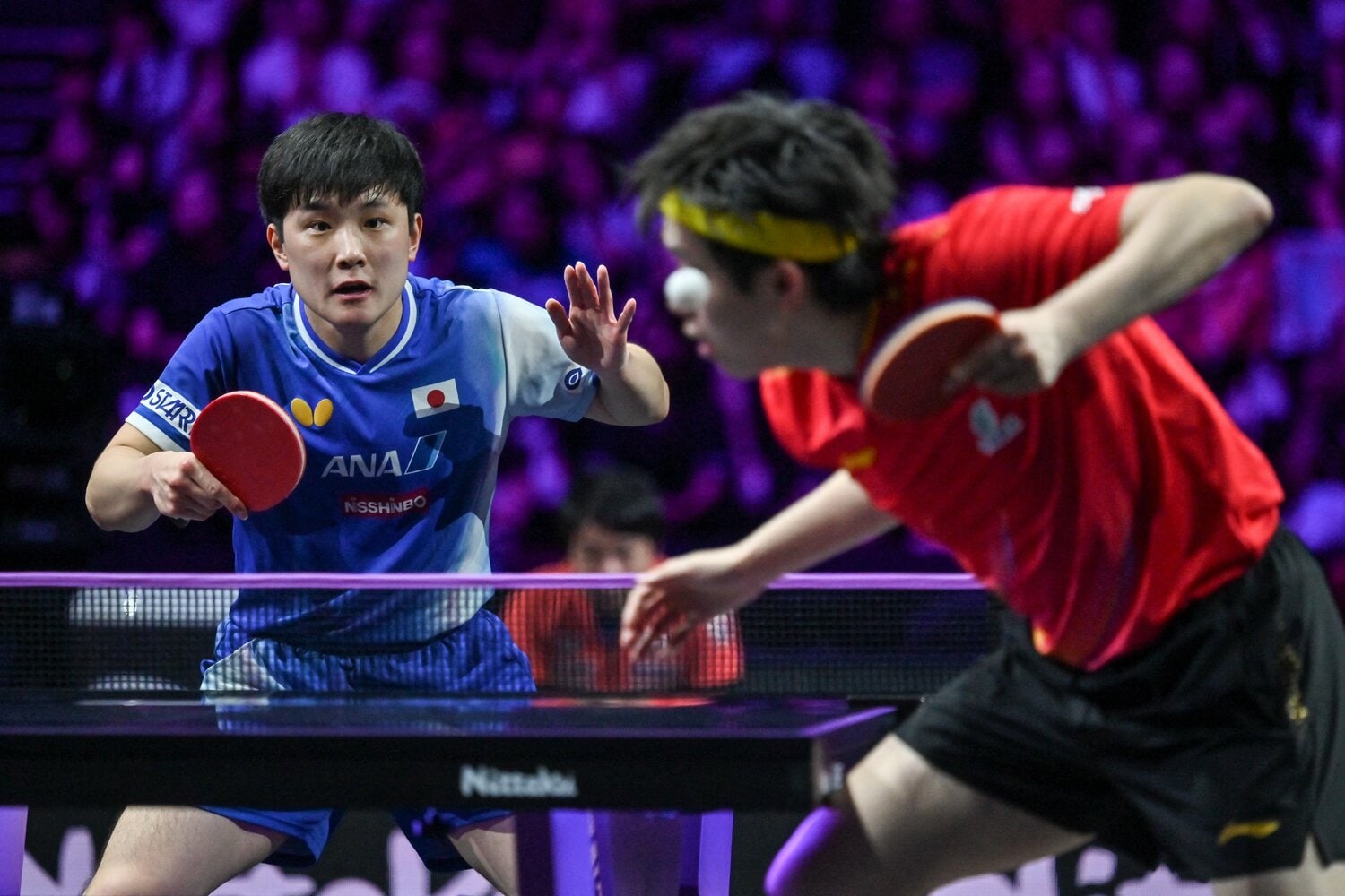 ターニングポイントとなった、2025年のWTTチャンピオンズ横浜の決勝・王楚欽戦 ©JIJI PRESS