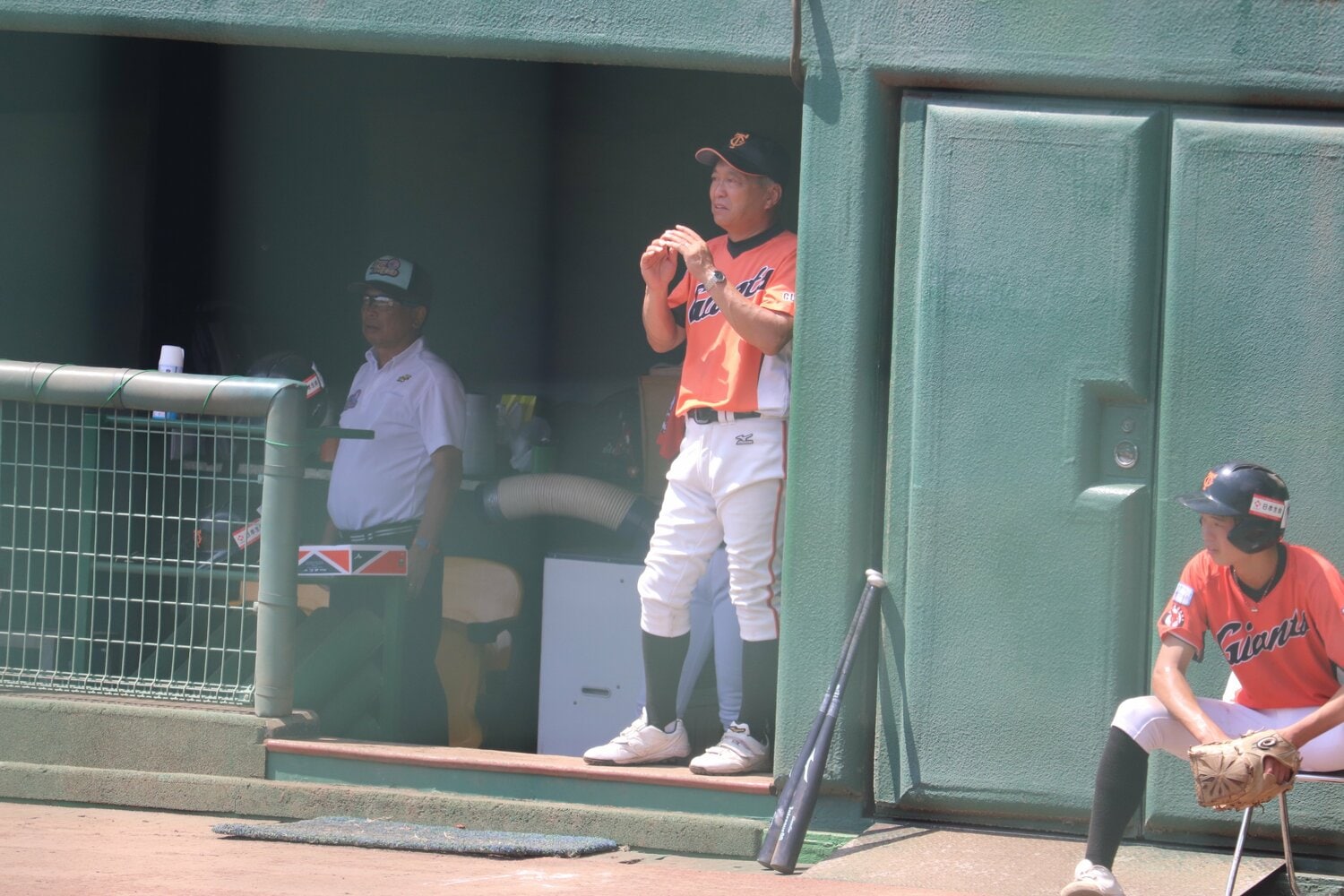 高崎中央ボーイズの倉俣徹監督。今年のジャイアンツカップでは4強入り　©Yu Takagi