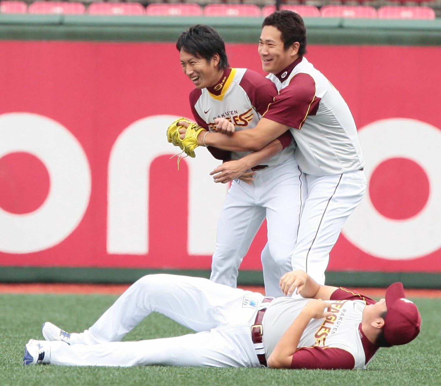 現役時代の永井と、田中の仲睦まじい姿　©Sankei Shimbun