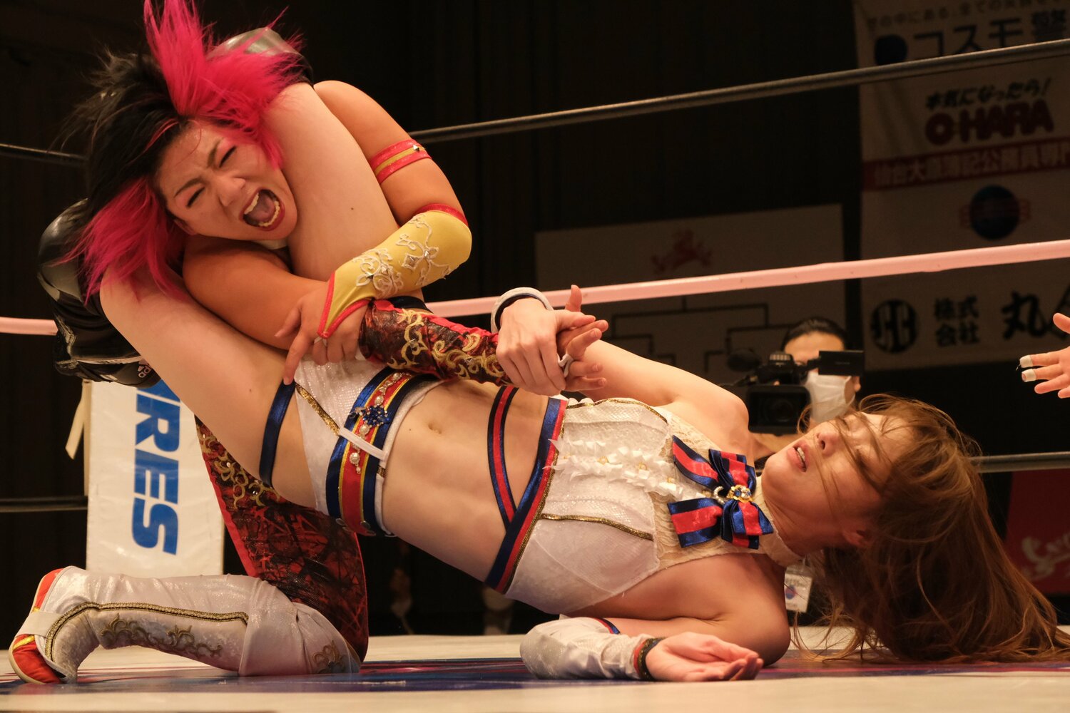 蹴りだけでなく、グラウンドも得意とする赤井