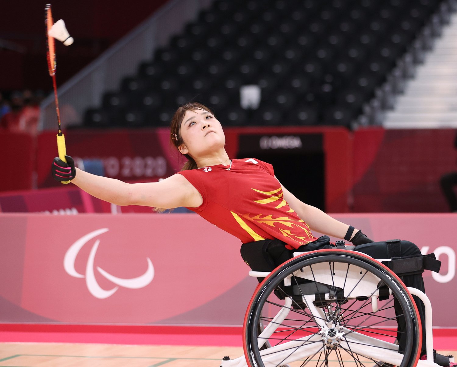 パラリンピック決勝での里見　©JIJI PRESS