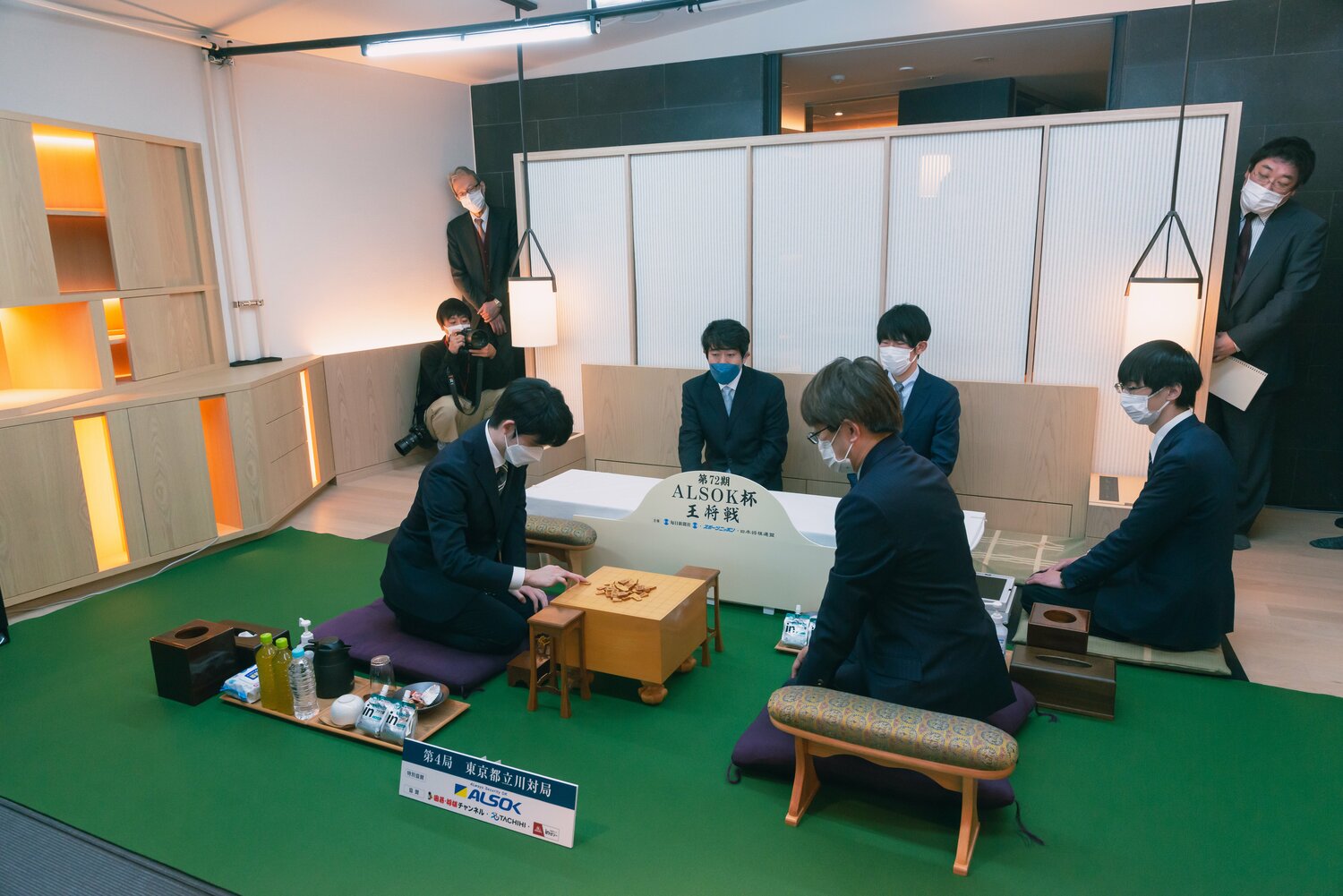 第4局の前日検分　©日本将棋連盟