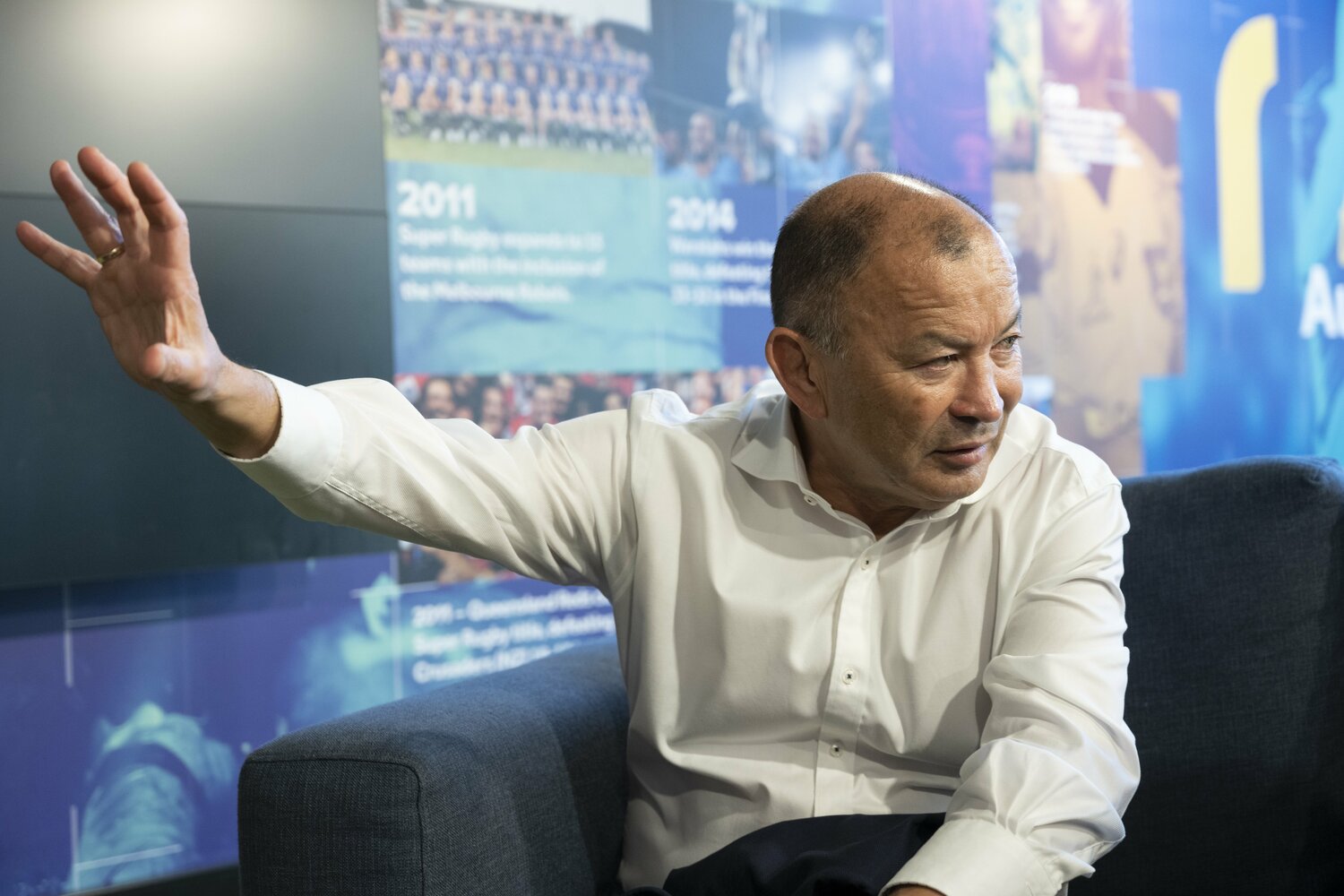 「日本はマークされる立場になった」と語るエディー・ジョーンズ　©Miho Watanabe