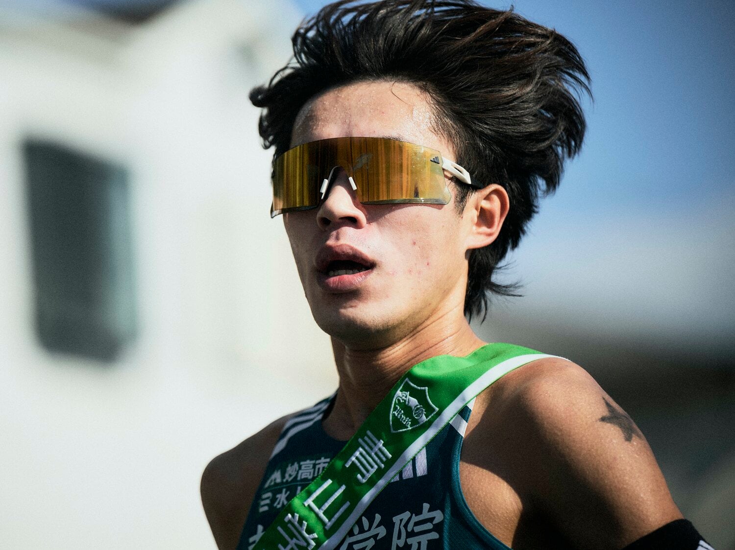 強豪が集まる往路の4区を区間3位で走り切った平松　©︎Yuki Suenaga