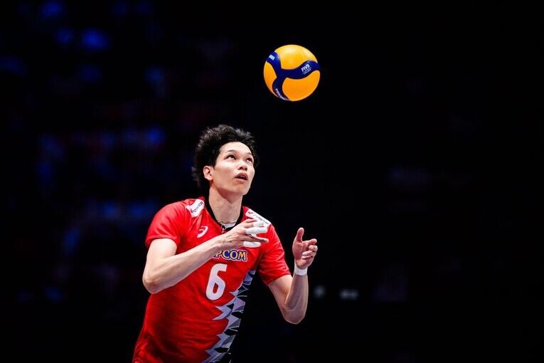 山内晶大（VNL準々決勝カナダ戦）©︎Volleyball World