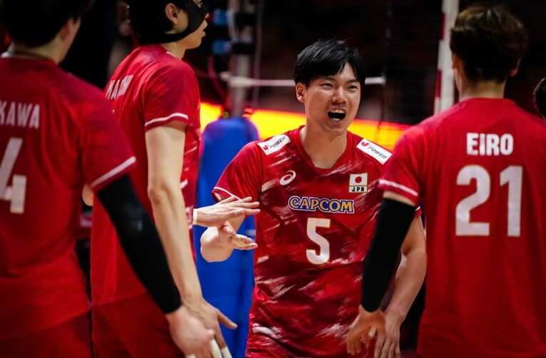 大塚達宣（VNLイタリア戦）©Volleyball World