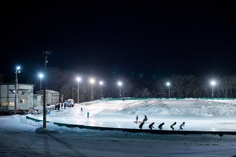 白鳥少年団が練習するスケートリンク　©Asami Enomoto