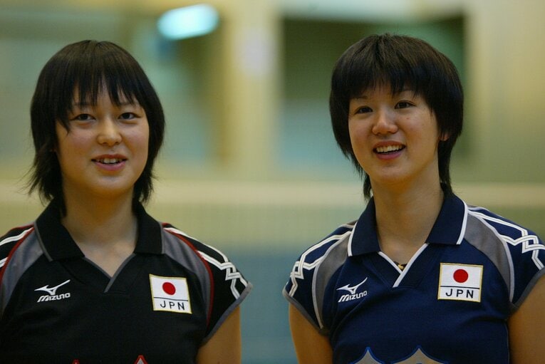 大きな期待を背負った大山加奈と栗原恵（2003年）©︎Jun Tsukida/AFLO SPORT