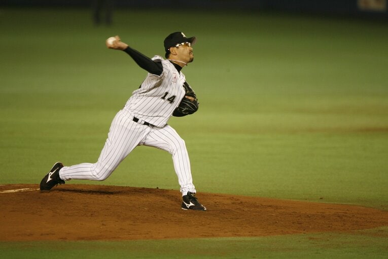 若手時代は速球派だったが、次第に球界屈指の頭脳派というイメージが定着した　©Naoya Sanuki