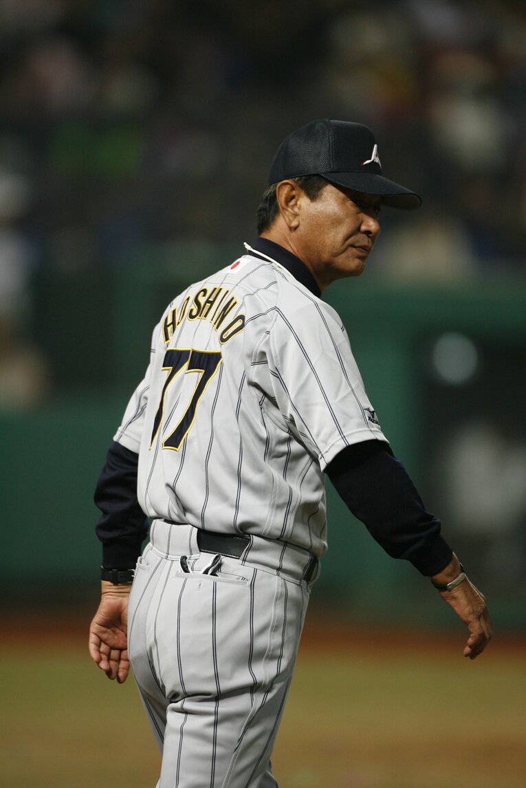 北京五輪で日本代表を率いた星野監督　©JMPA