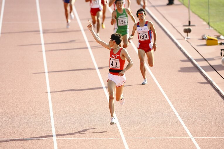日本選手権男子1500mに出場した上野裕一郎　©Tamon Matsuzono