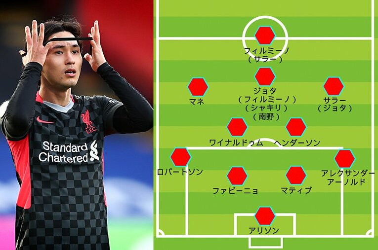 プレミア初ゴールを決めた南野拓実だが、最適ポジションと見られる“プランB”の4-2-3-1のトップ下でもライバルは多い ／ photograph by Getty Images/Sports Graphic Number