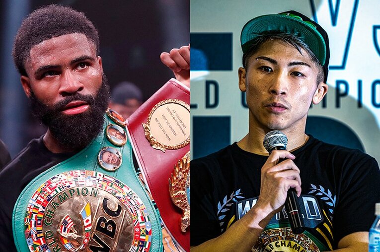 スーパーバンタム級で4団体統一を目論むスティーブン・フルトン（左）。ドネア戦の前から井上尚弥を意識するコメントを出している ／ photograph by L）Getty Images　R）Takuya Sugiyama