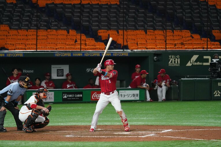 山口がお手本とする鈴木誠也　©︎Hideki Sugiyama