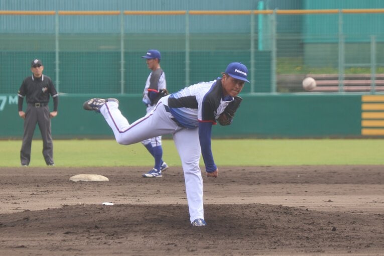 パナソニック所属4年目のドラフト候補・定本拓真　©Fumi Sawai