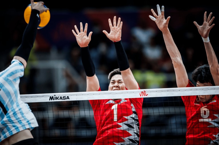 西田有志（VNLアルゼンチン戦）©︎Volleyball World