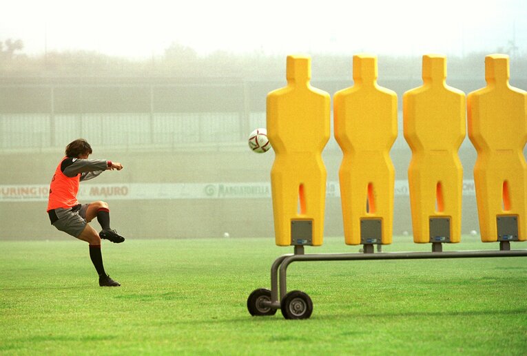 レッジーナ時代の練習風景　©︎BUNGEI SHUNJU