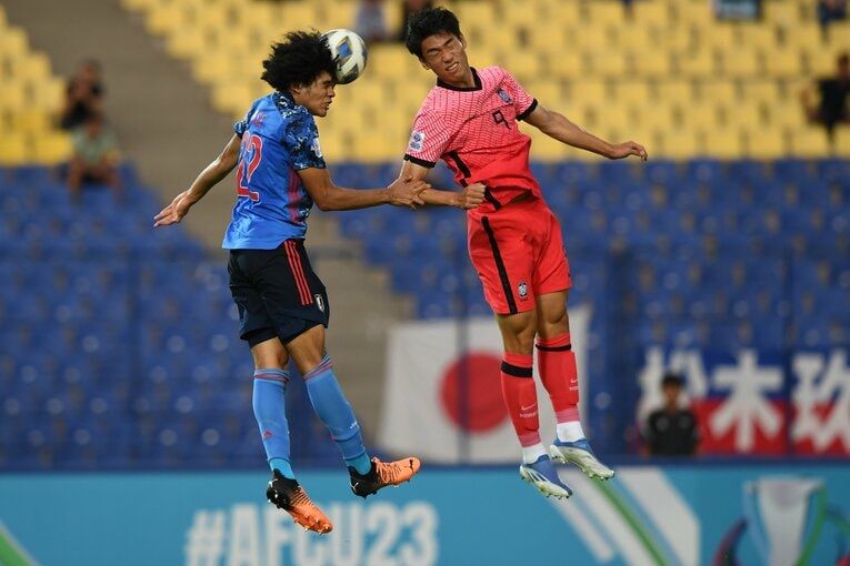 韓国戦のチェイス　©AFC