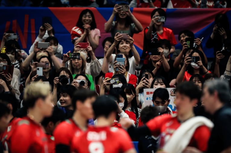 2023年ネーションズリーグ イラン戦　©︎FIVB