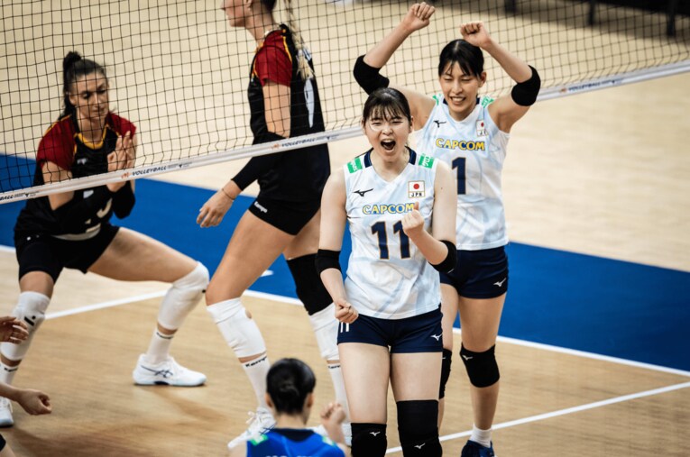 山田二千華（VNLドイツ戦）©︎Volleyball World