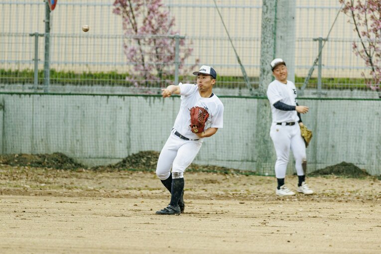今春取材時。高松商の野球グラウンド　©Kiichi Matsumoto