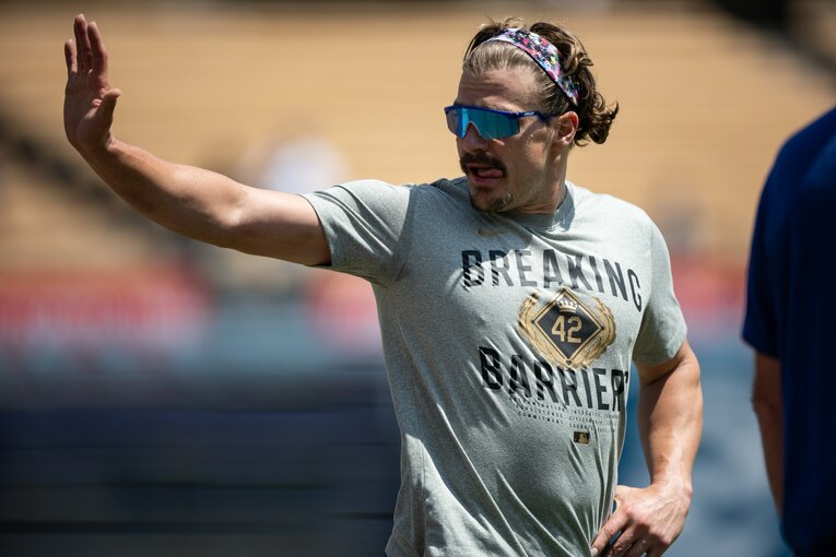 【常勝ドジャースと大谷らの”ステキな日常”／全100枚超】Tシャツ姿だとムキムキなキケ…写真はまだまだ続きます　©Nanae Suzuki