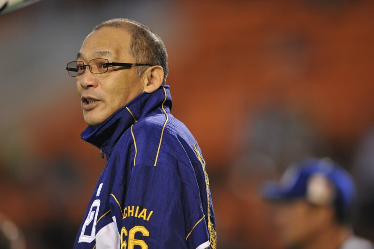 やっぱり落合博満は現場が似合う　©Hideki Sugiyama