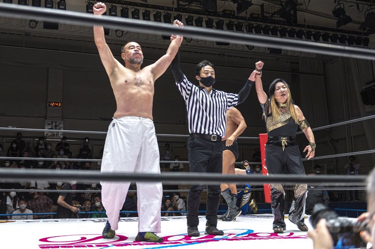 勝利したジャガー・越中組