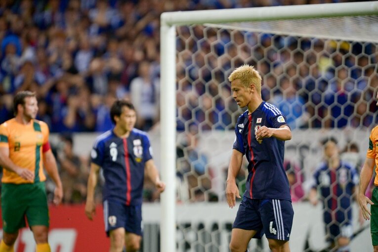 2013年の日本vsオーストラリア　©Sports Graphic Number