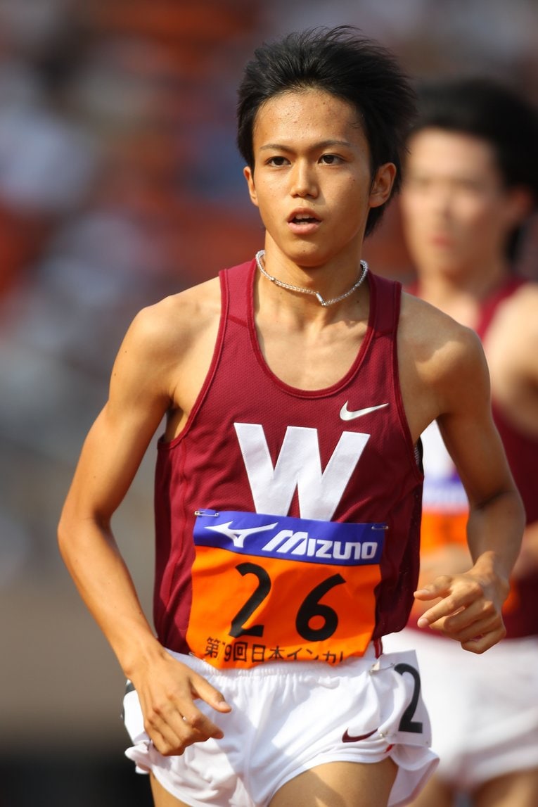 第79回日本インカレ陸上 男子5000ｍに出場する大迫傑（2010年9月）©AFLO SPORT